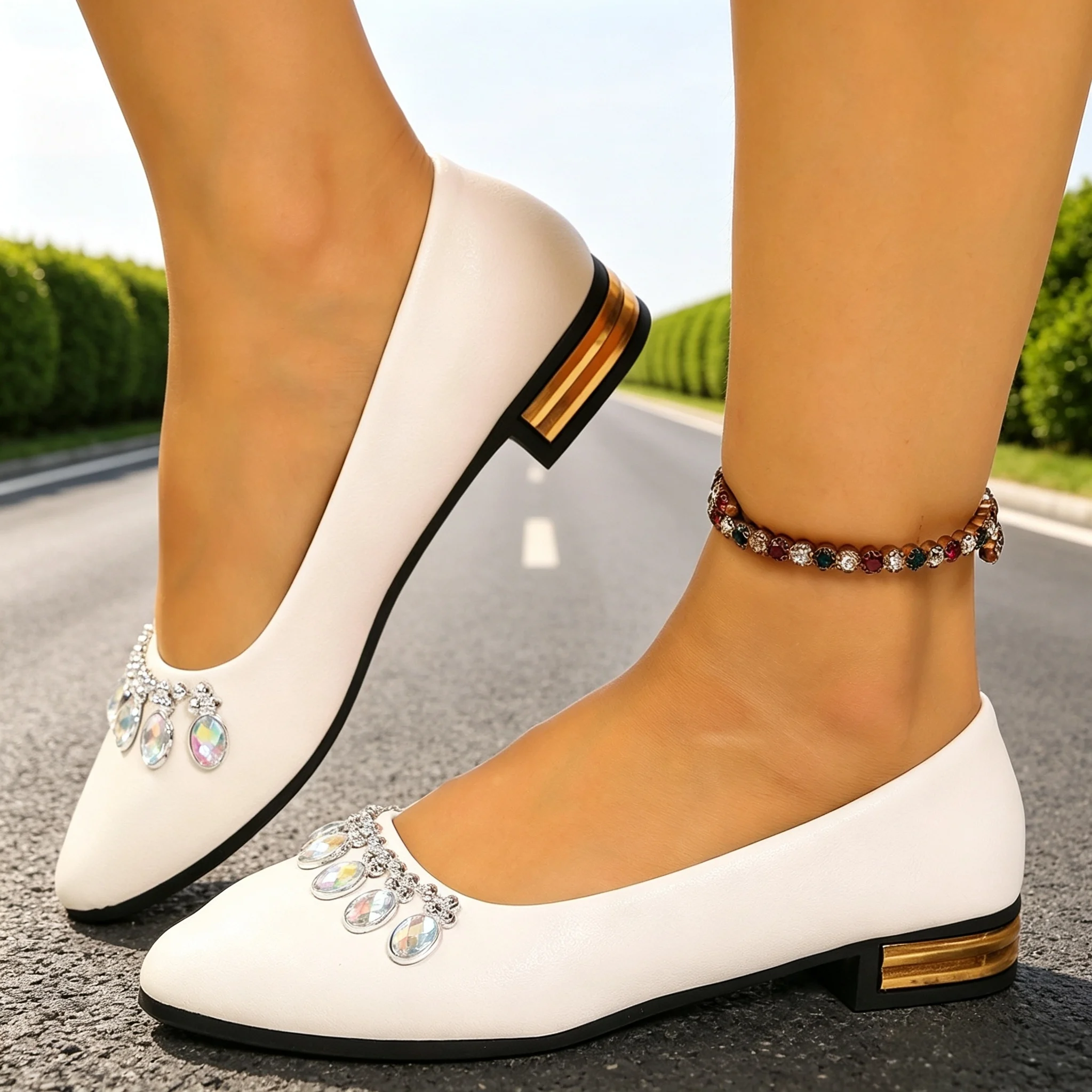 여성 플랫 포인티드 토 발레 슈즈 플러스 사이즈 플랫  - Women'S Shoes Quality 리뷰 및 가격