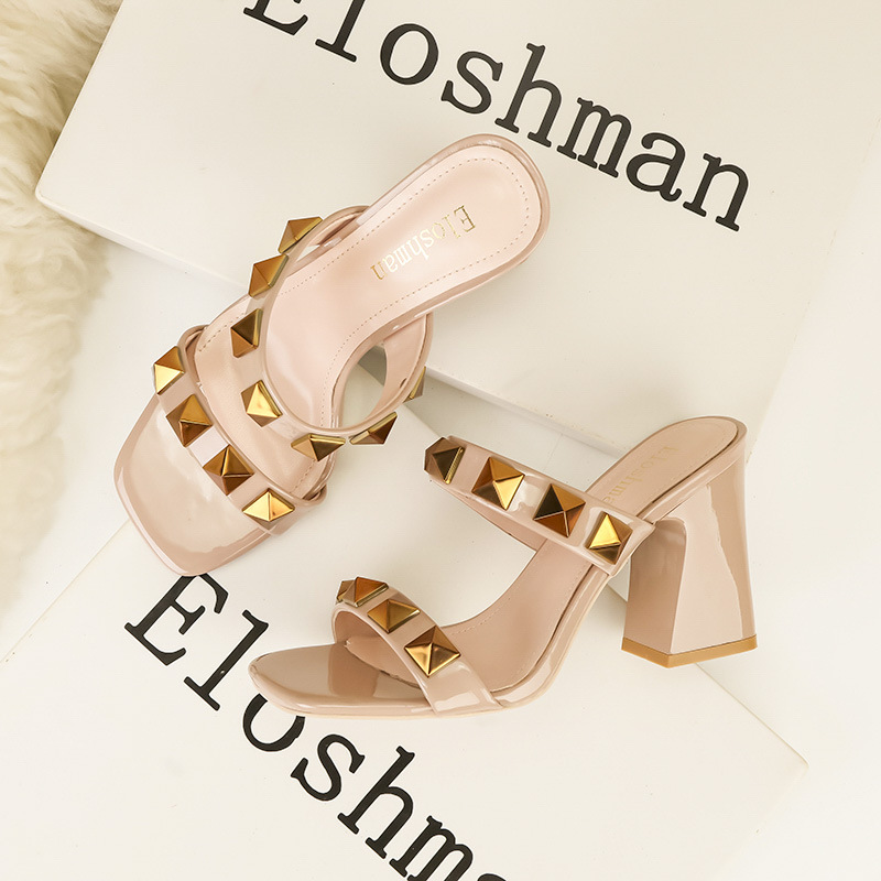 유럽 신상 여성 섹시 하이힐 샌들 여름 리벳 밴드 펌프 - Women'S Shoes Quality 리뷰 및 가격