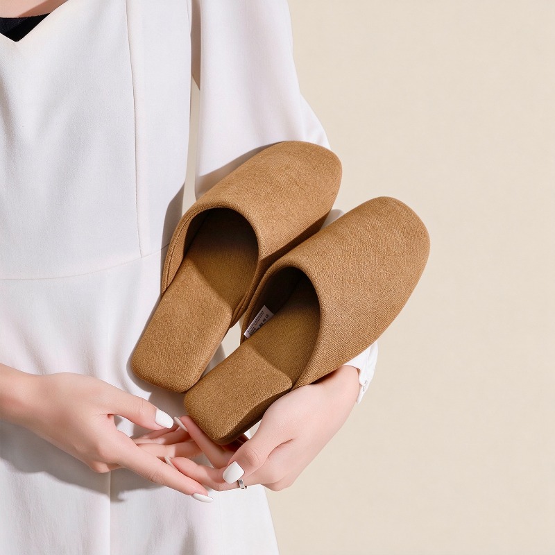 심플한 면 혼방 소재의 통기성이 좋은 실내 슬리퍼, 여 - Women'S Shoes Quality 리뷰 및 가격