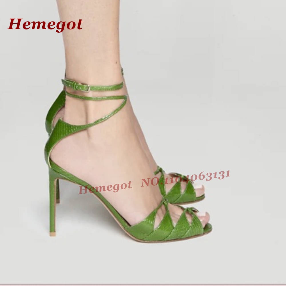 그린 악어 무늬 스트랩 샌들, 오픈토, 버클 스트랩,  - Women'S Shoes Clogs 리뷰 및 가격